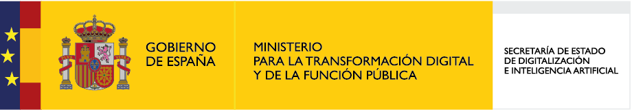 Gobierno de España. Ministerio para la transición digital y de la función publica